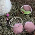 Dainty beaded ring