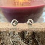 crescent moon cut out studs