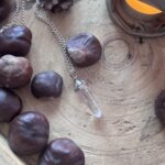 Clear quartz amulet